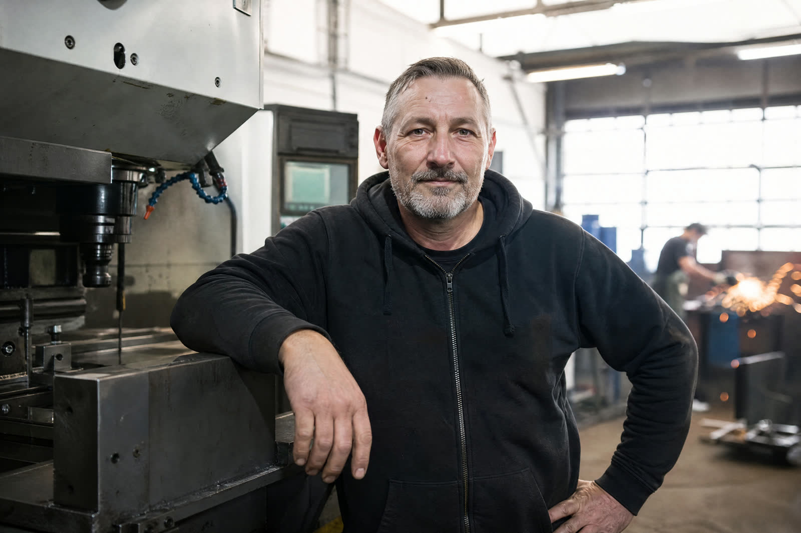 Owner-operator and his rig